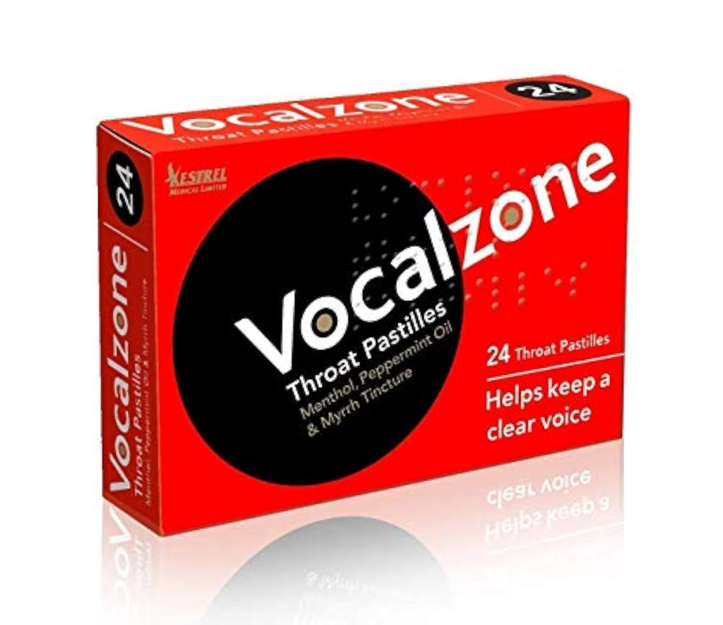 Vocalzone Throat Pastilles 24 Count - Soothing Relief | UK Brand