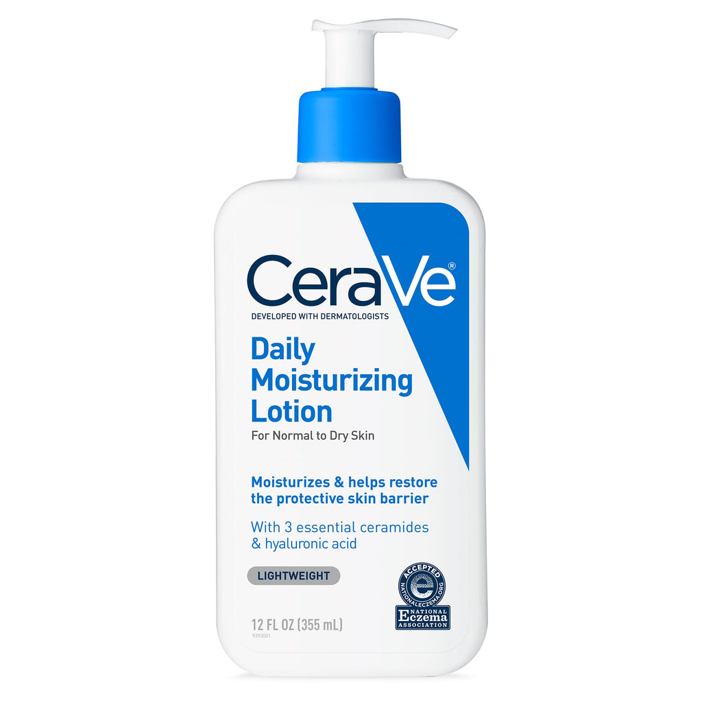 CeraVe Facial Moisturizing Lotion - Non-Comedogenic, Fragrance-Free, Hyaluronic Acid & Ceramide Skincare for Normal to Dry Skin