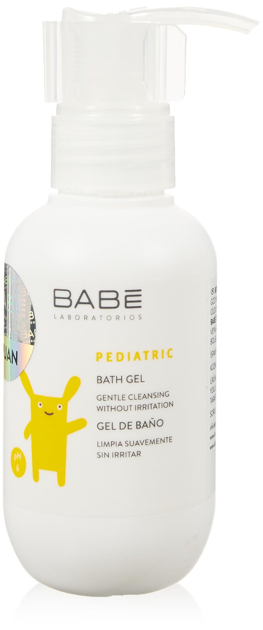 Babe Pediatric Bath Gel 100ml - Gentle, Non-Irritating Formula for Sensitive Baby Skin