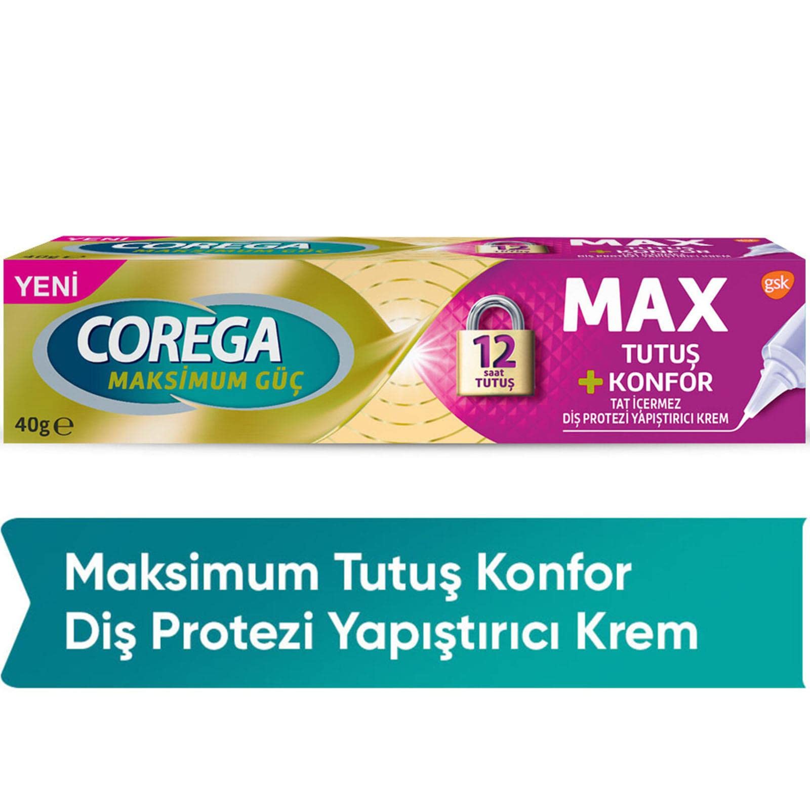 Corega MAX Denture Adhesive Cream - Comfort | 40g