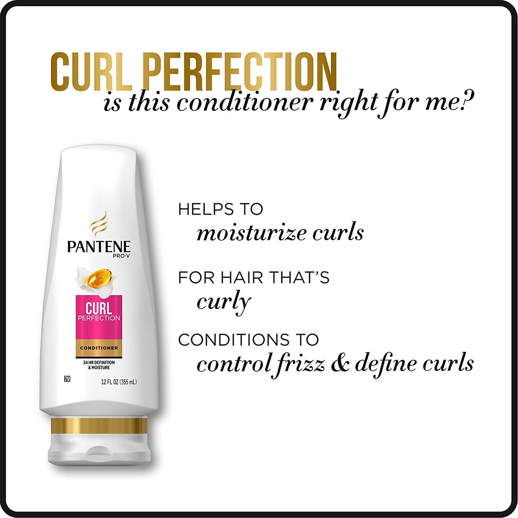Pantene Frizz No More Curly Hair Conditioner 11 fl oz | Pro-V Miracles