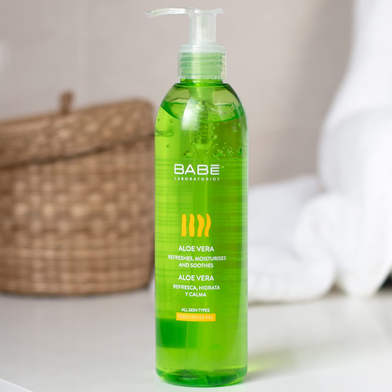 Babe Aloe Vera Gel for Sensitive Skin - Soothing Relief & Moisturizing After Sun Care