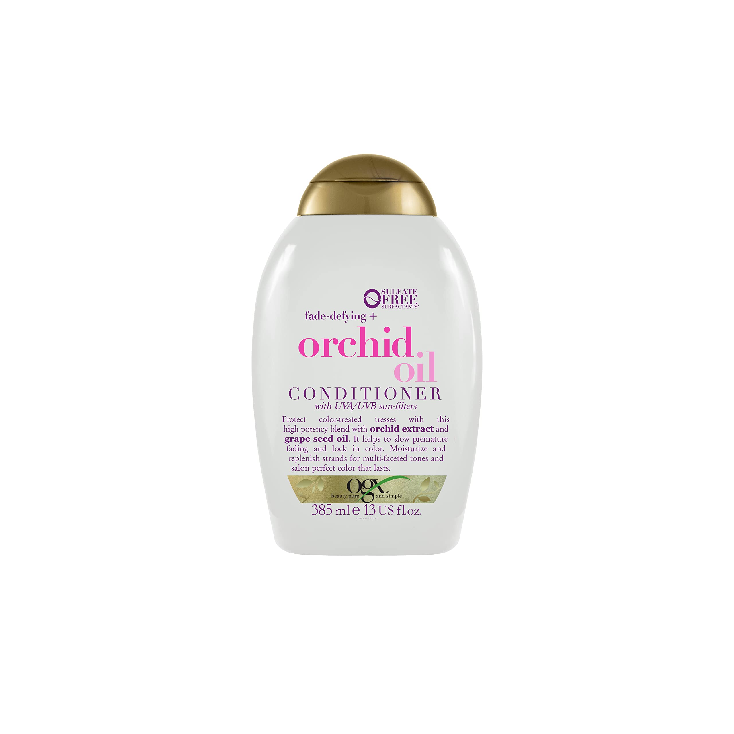 OGX Orchid Oil Hair Conditioner for Color-Treated Hair - Moisturizing, Nourishing, 13.01 fl oz
