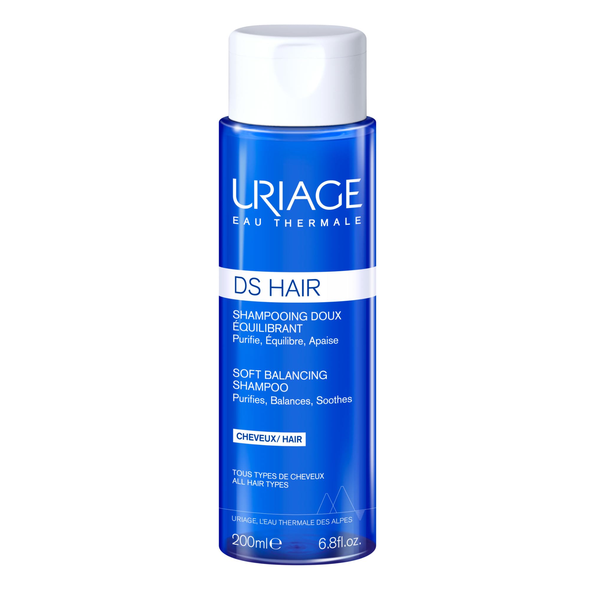 Uriage DS Hair Kerato-Reducing Anti-Dandruff Shampoo - Soothes Scalp, Gentle Hair Care, 5.07 fl oz