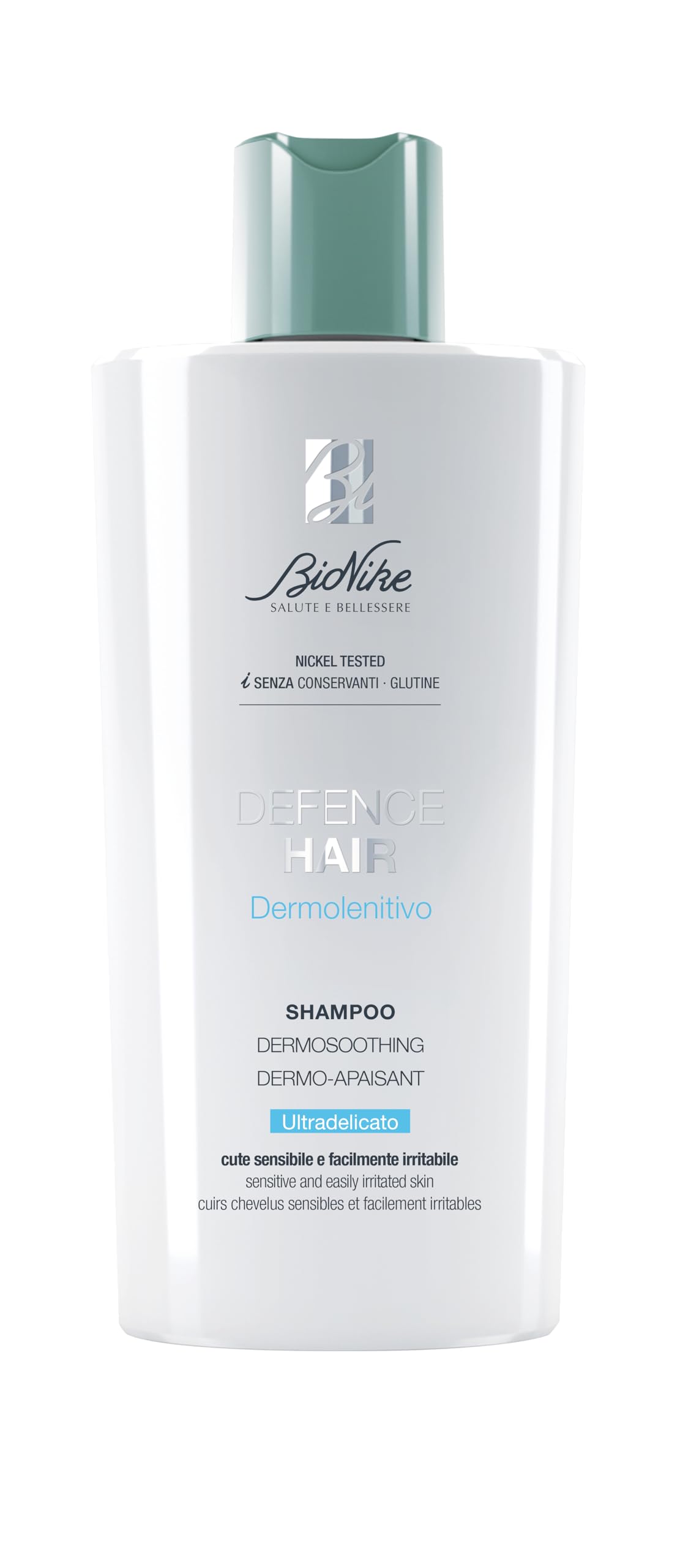 BioNike Defence Hair Dermosoothing Ultra-Gentle Shampoo for Sensitive Scalps - Gentle Hair Care, Daily Use, 6.76 fl oz