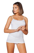 tittimitti EGI Luxury Modal Women's Lace-Trimmed Tank Top. Proudly Made in Italy.(1120) — main product shot
