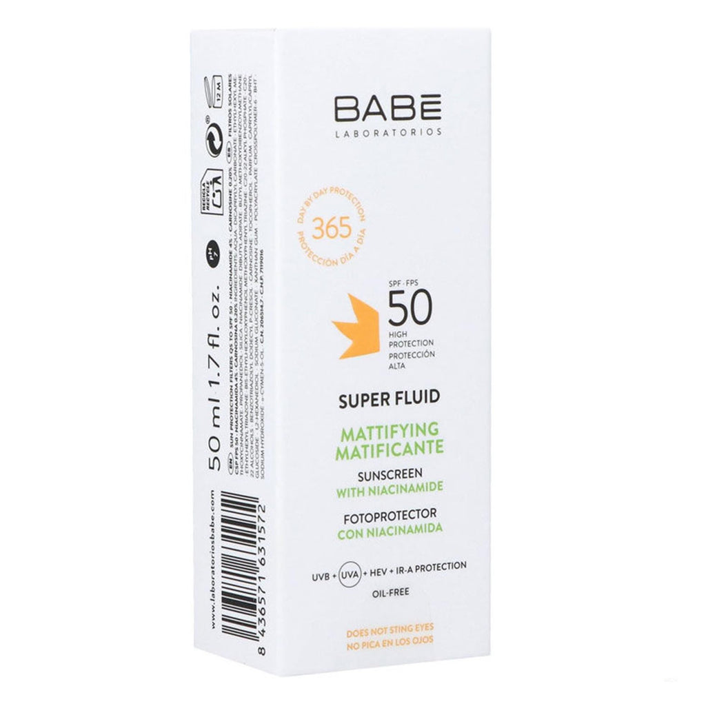 Babe Super Fluid Mattifying Sunscreen - SPF 50 | 50 ml