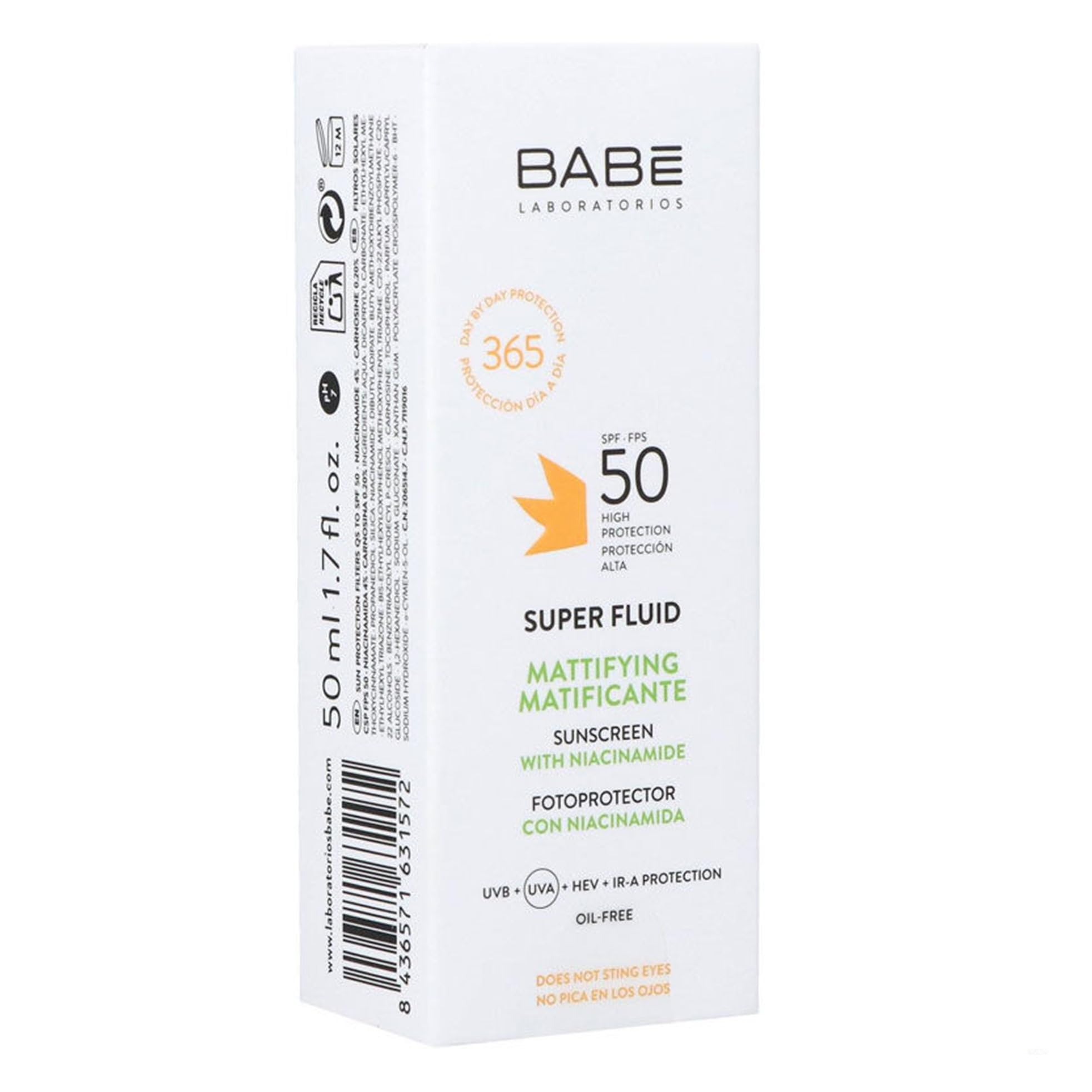 Babe Super Fluid Mattifying Sunscreen - SPF 50 | 50 ml