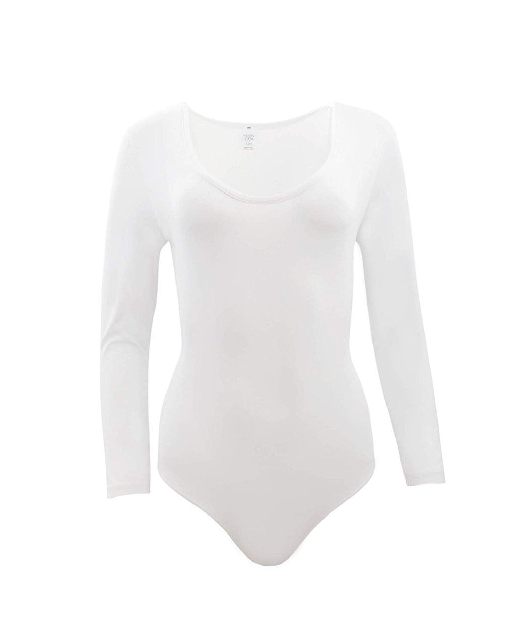 tittimitti EGi Luxury Viscose Women's Bodysuit Long Sleeve. Proudly Made in Italy. — detail close-up