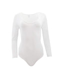 tittimitti EGi Luxury Viscose Women's Bodysuit Long Sleeve. Proudly Made in Italy. — detail close-up