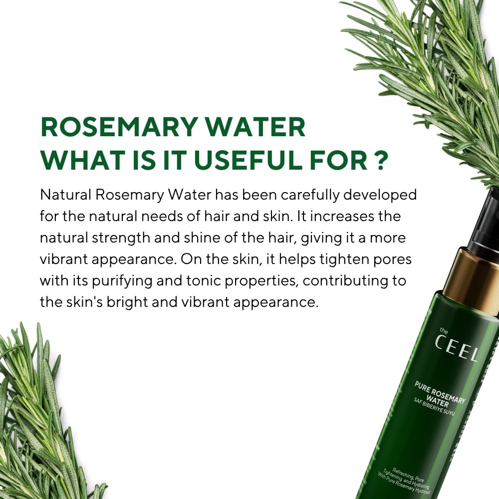 The Ceel Rosemary Water Hair Tonic 100ml - Natural Care | Revitalizing