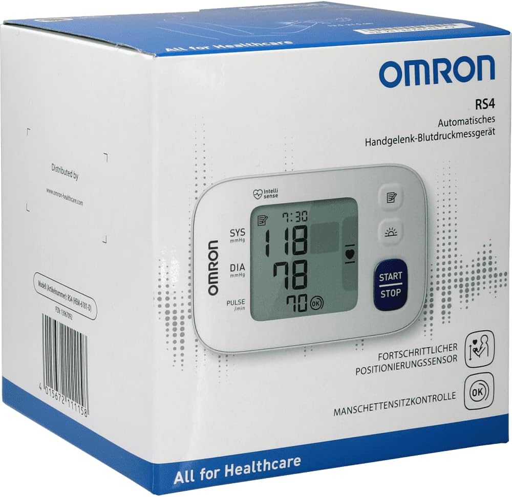 Omron RS4 Wrist Blood Pressure Monitor with Intelligence Technology