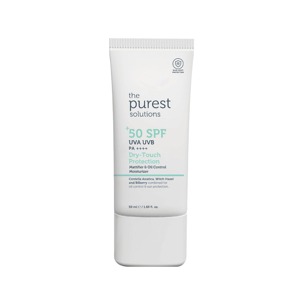 The Purest Solutions Oil Control Moisturizer with UV & Blue Light Protection - Dry Touch Finish, 1.69 fl oz