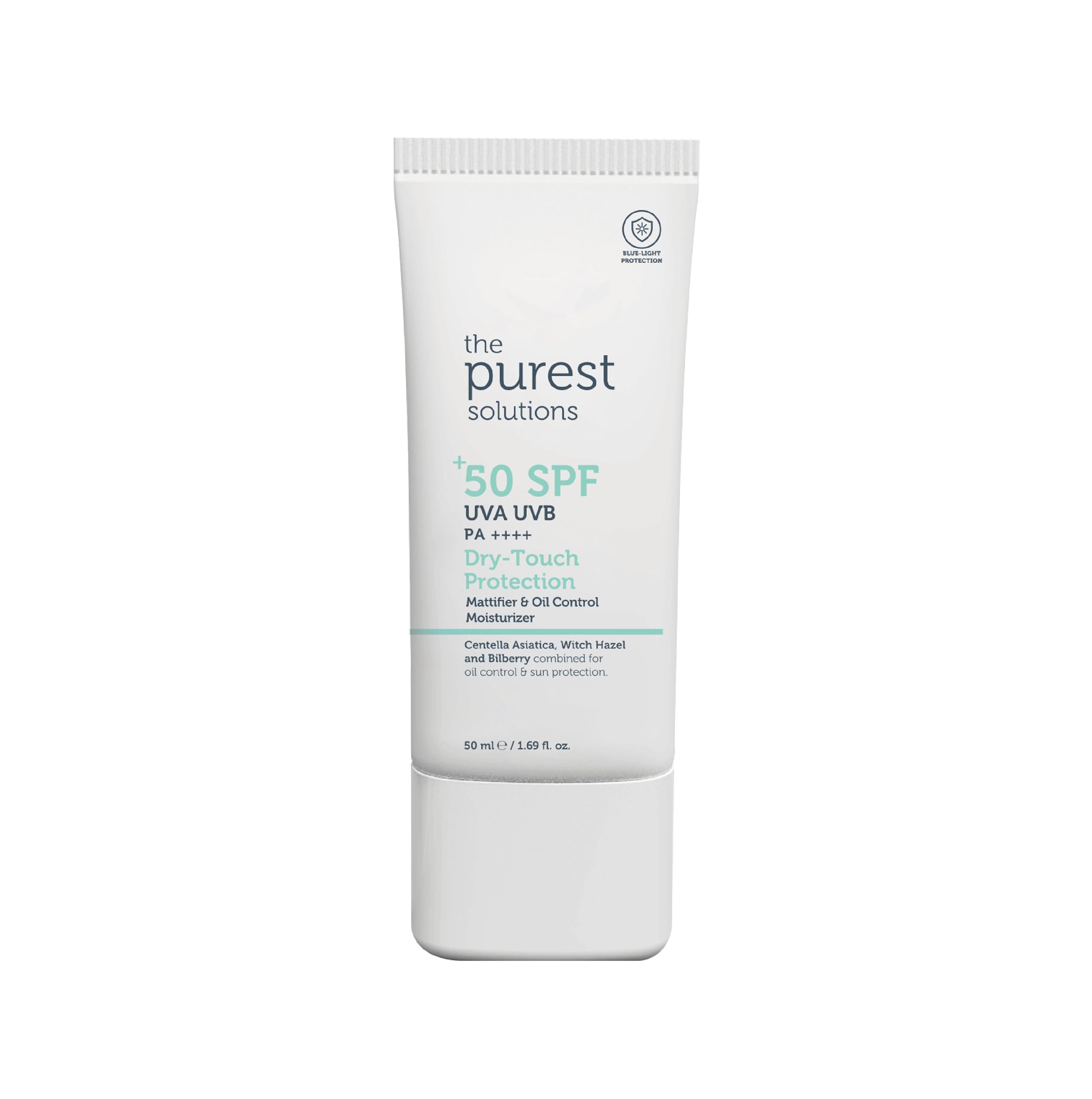 The Purest Solutions Oil Control Moisturizer with UV & Blue Light Protection - Dry Touch Finish, 1.69 fl oz
