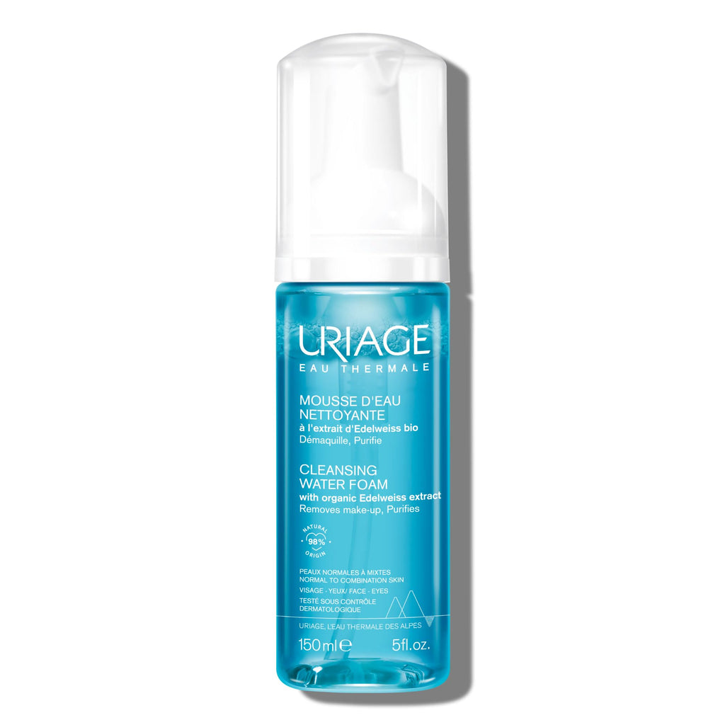 Uriage Gentle Facial Cleansing Foam & Makeup Remover - Suitable for Normal & Combination Skin Types