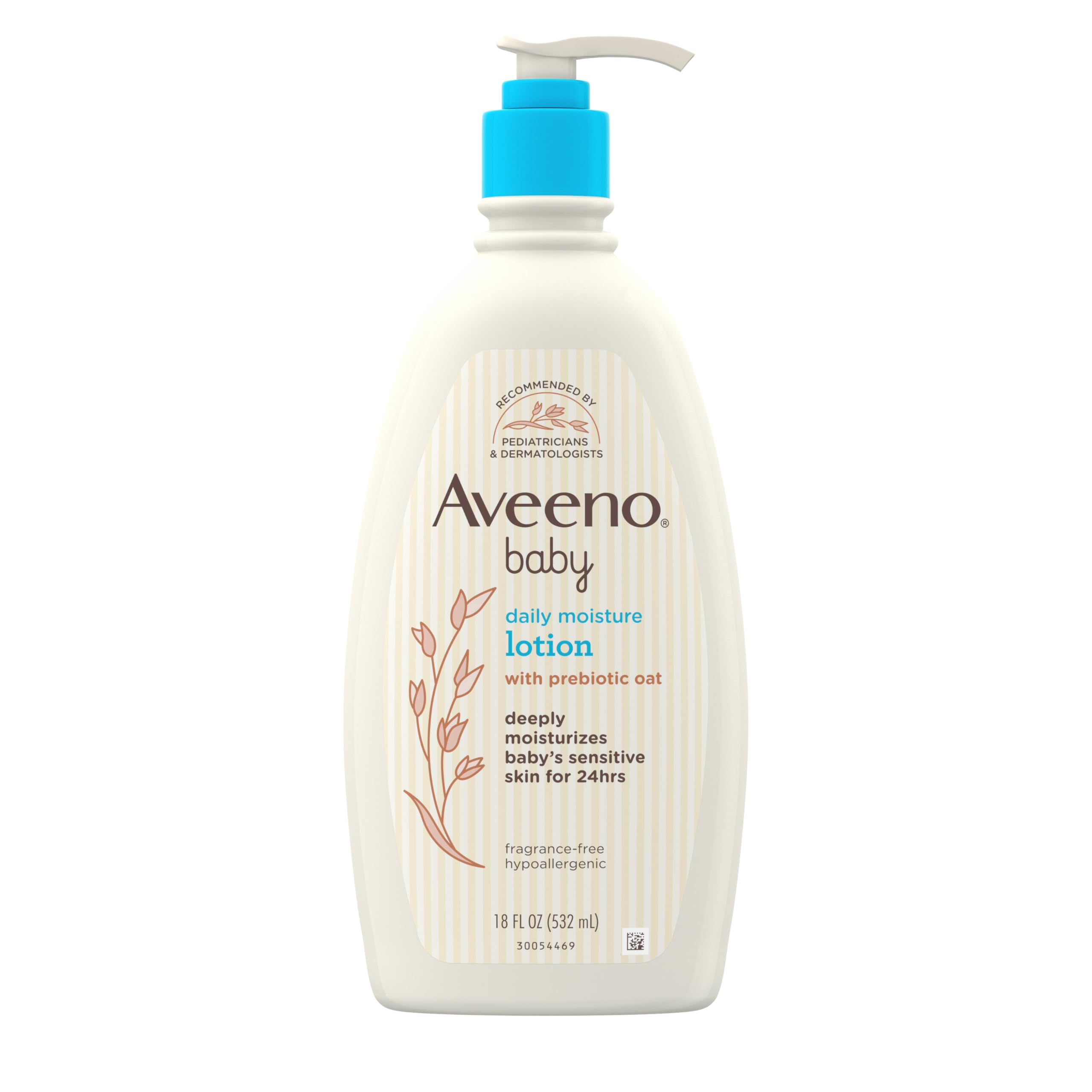 Aveeno Baby Moisturizing Lotion for Sensitive Skin - Natural Baby Skincare with Prebiotic Oat