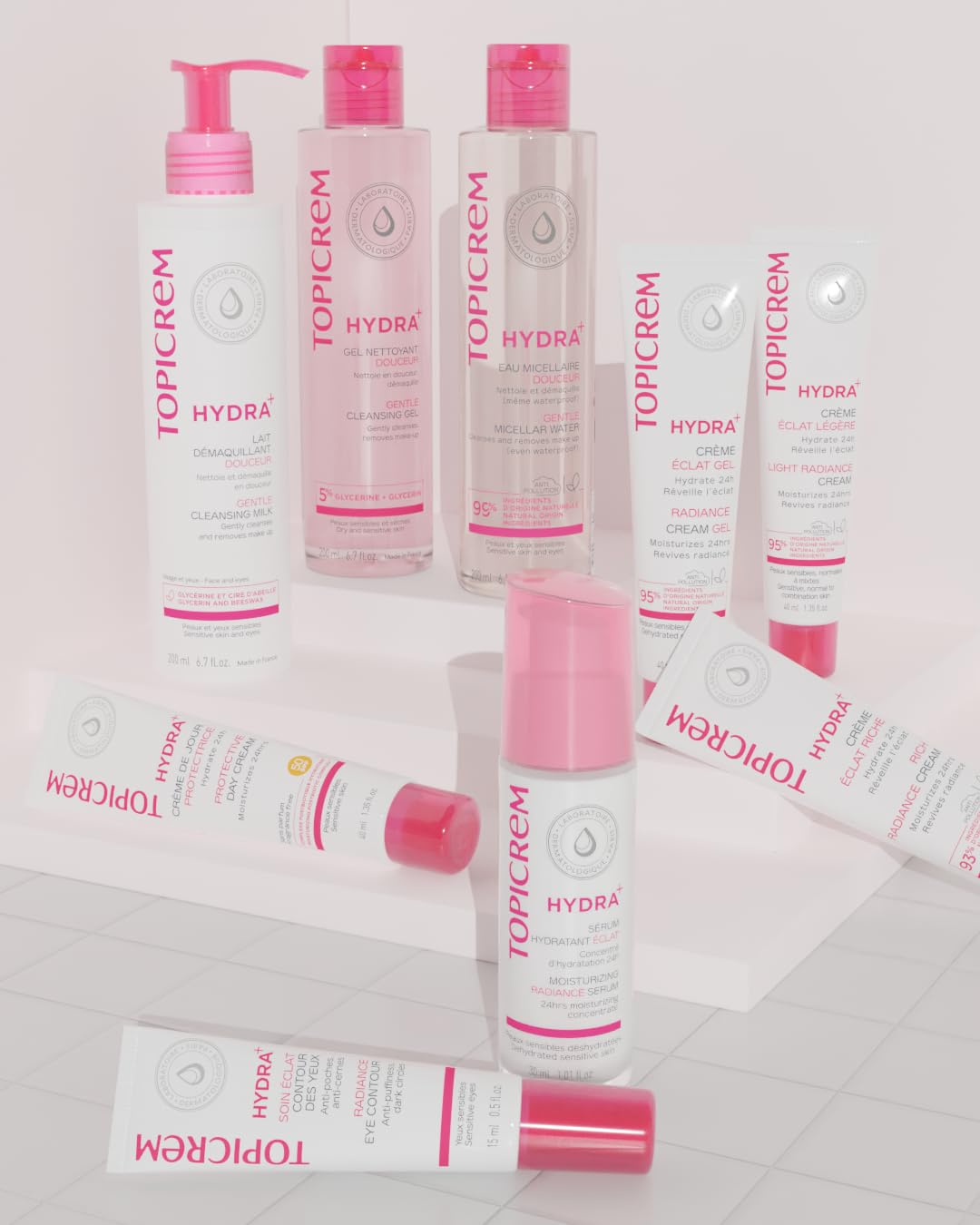 Topicrem Gentle Micellar Water for Face and Eyes - 400ml, Paraben-Free Makeup Remover for Sensitive Skin