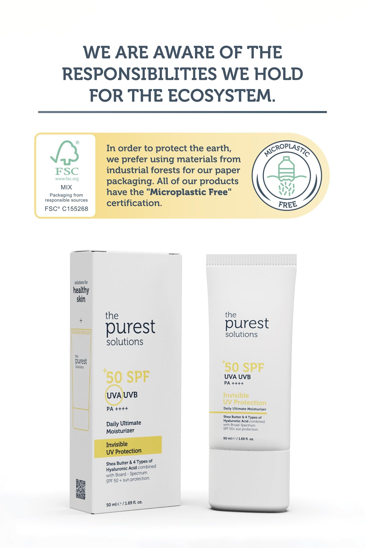 The Purest Solutions Invisible UV Protection SPF50+ | 50ml