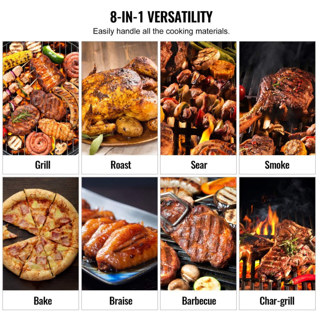 62-Inch Heavy-Duty Portable Wood Pellet BBQ Grill With Cart (SAK91308) – SAKSBY WHOLESALE, view 11