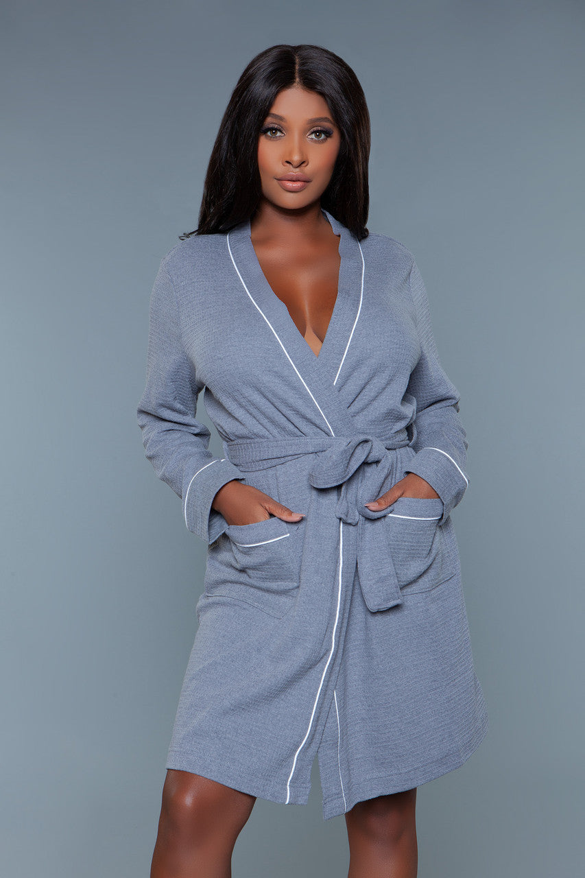 Love Spark Cove | Intimate Apparel, Pleasure Shop & Free Shipping 2258 Waffle Robe — color detail