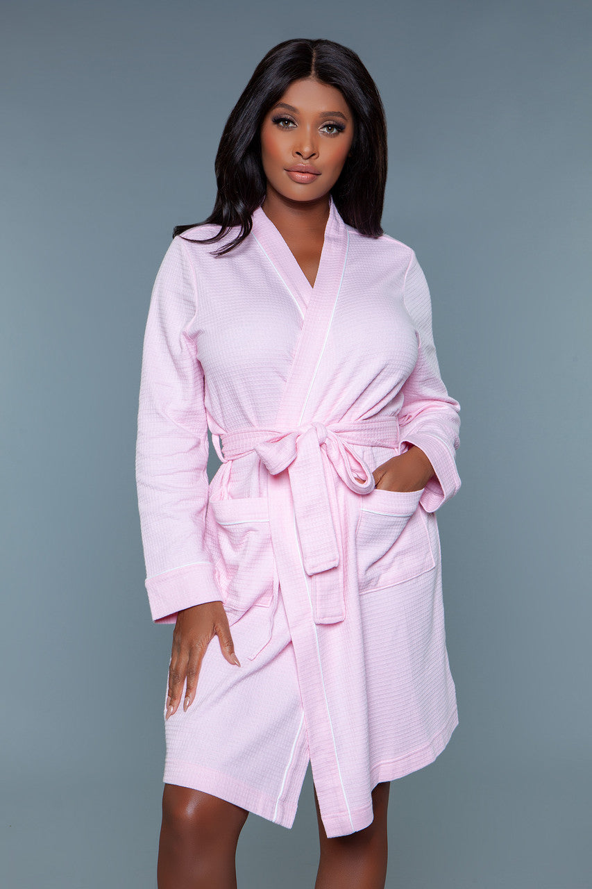 Love Spark Cove | Intimate Apparel, Pleasure Shop & Free Shipping 2258 Waffle Robe — lifestyle context