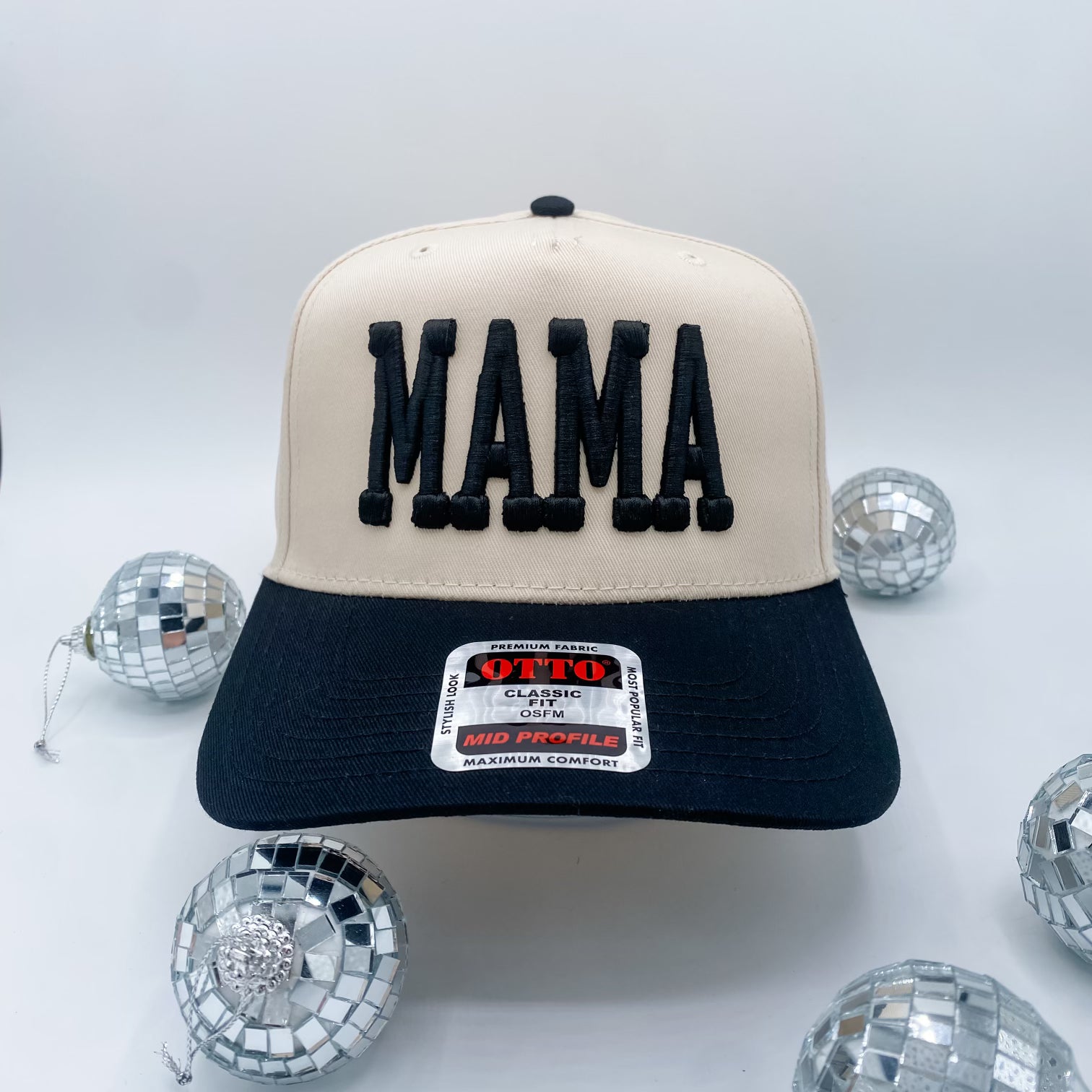 Coco & Rho Mama Puff black + Cream - Trucker Hat — lifestyle context