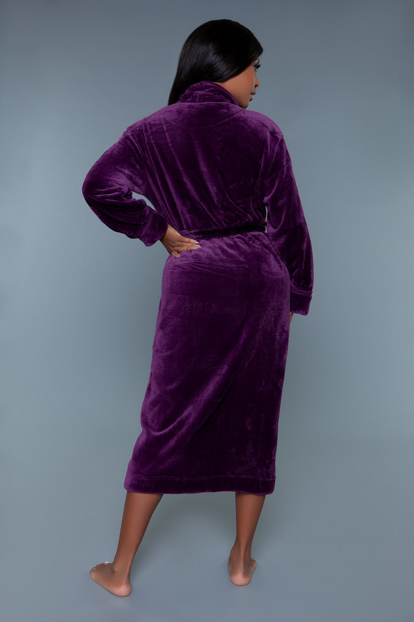 Love Spark Cove | Intimate Apparel, Pleasure Shop & Free Shipping 2260 Helena Plush Robe — alternative angle
