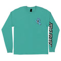 Santa Cruz Screaming Hand Long Sleeve Mens T-Shirt - Celadon by Skates USA