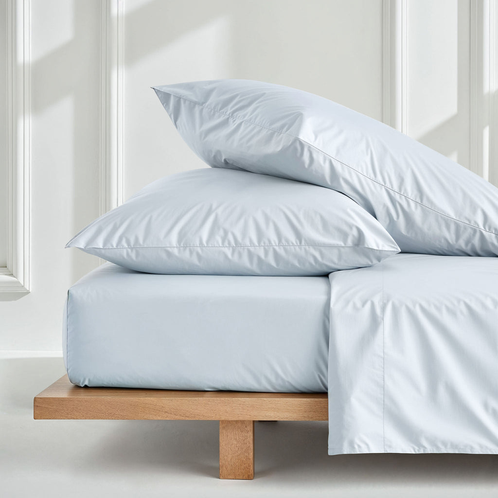 Italic Luxe Australian Sateen Sheet Set — flat-lay composition