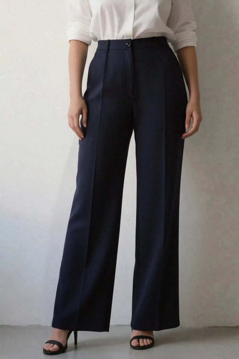 High-Waisted Wide-Leg Pants