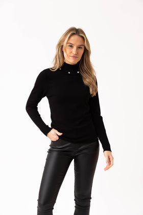 Ribbed Turtleneck Sweater