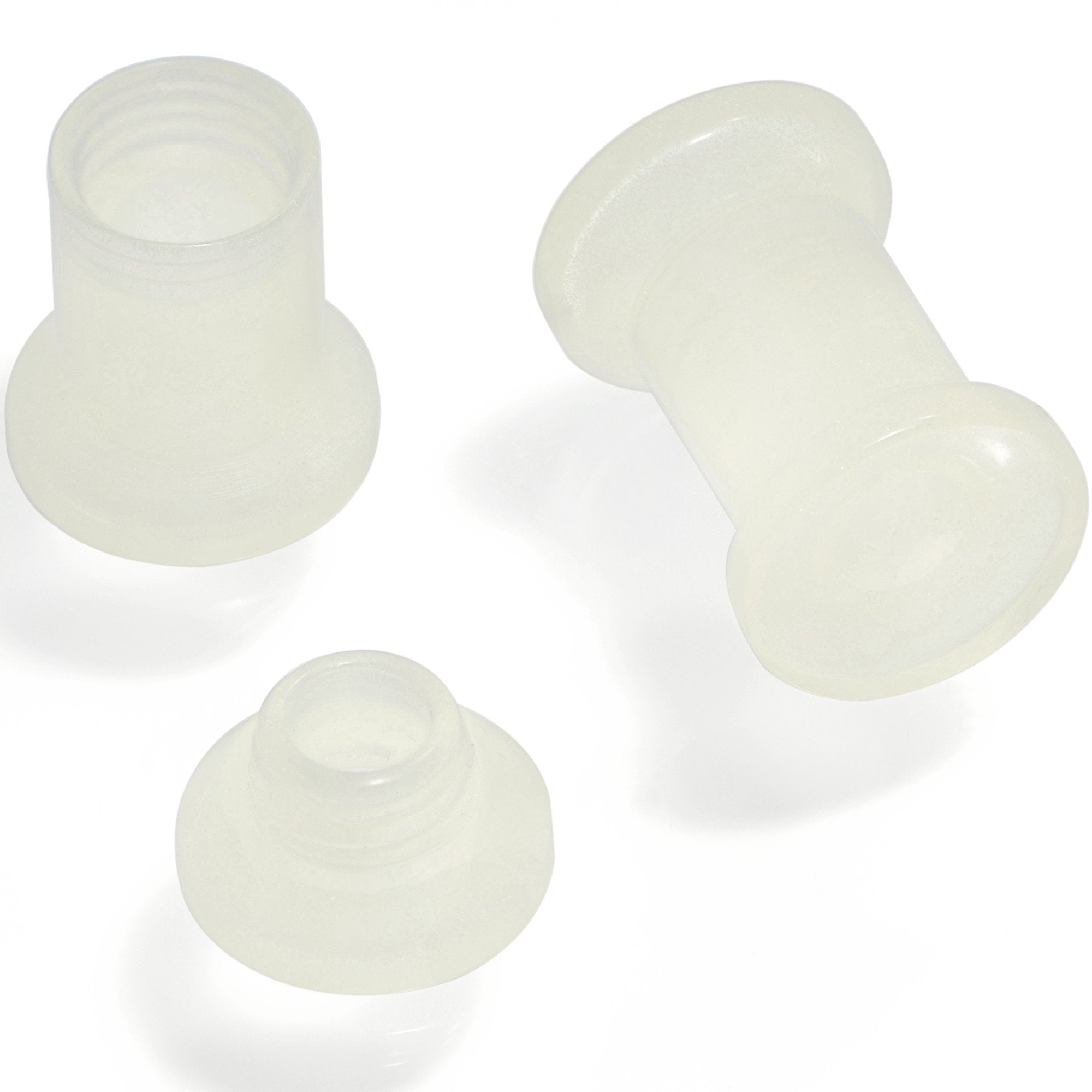 BodyCandy 2 in 1 Glow in Dark Interchangeable Screw Fit Plug and Taper Set — side view