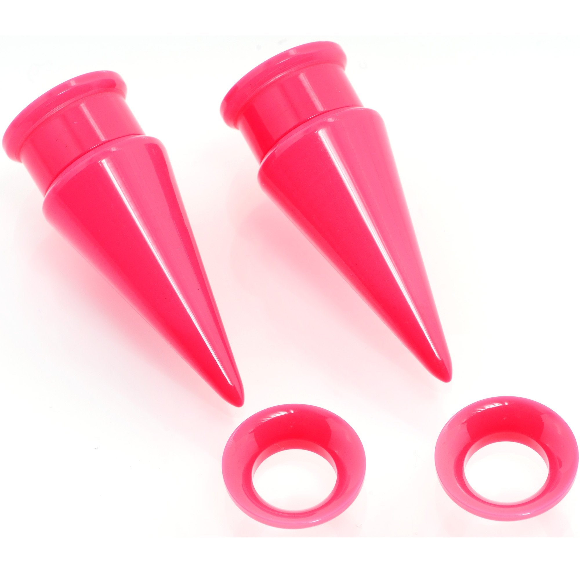 BodyCandy Pink 2 in 1 Interchangeable Screw Fit Plug and Taper Set — alternative angle