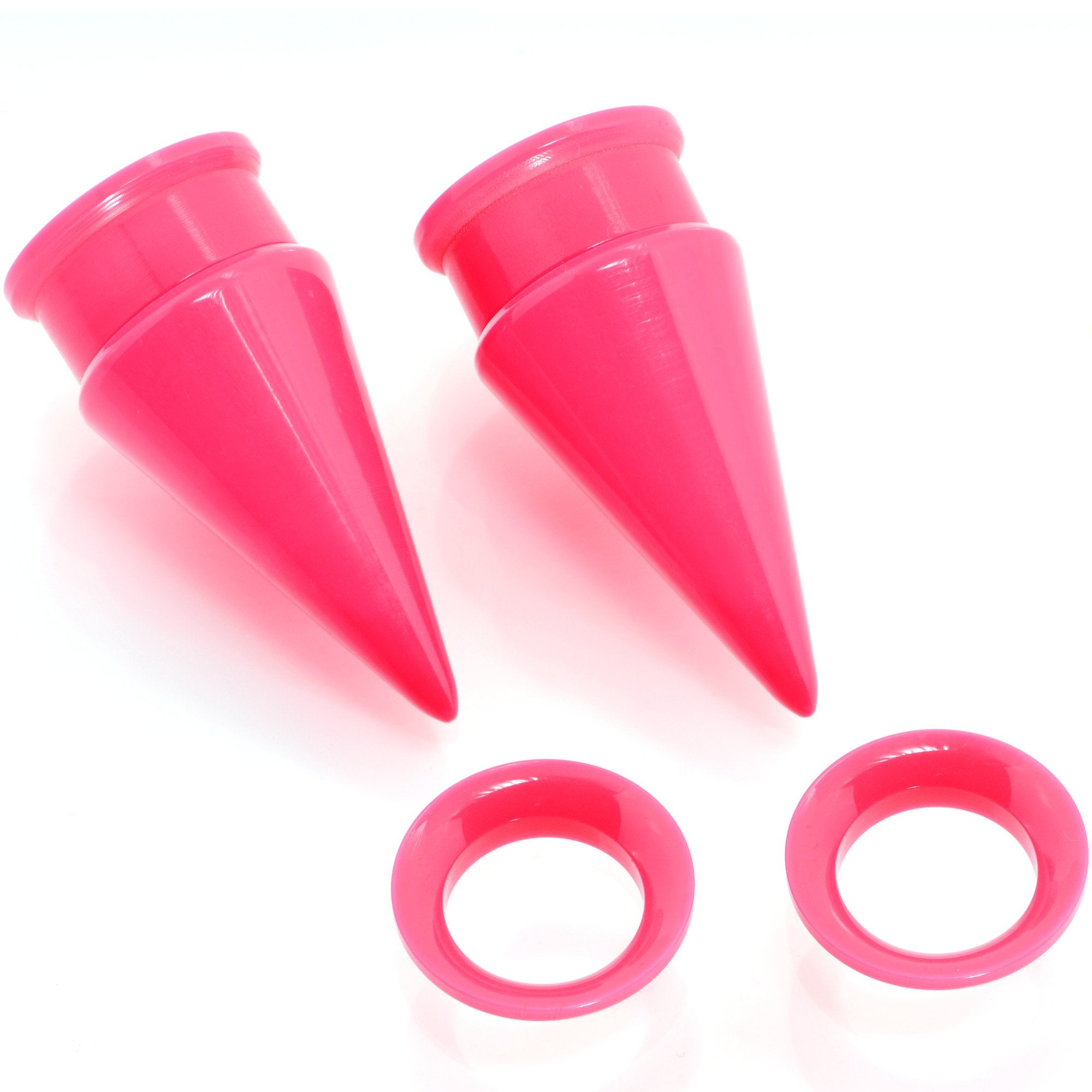 BodyCandy Pink 2 in 1 Interchangeable Screw Fit Plug and Taper Set — size reference