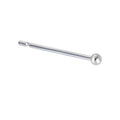 BodyCandy Solid 14K White Gold 1mm Ball Nose Stud Ring — main product shot