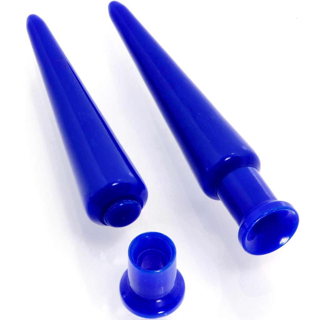 BodyCandy Blue 2 in 1 Interchangeable Screw Fit Plug and Taper Set — color detail