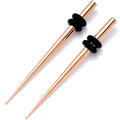 BodyCandy Rose Gold Tone Anodized Titanium Micro Taper Straight Plug Set 14G to 8G — side view