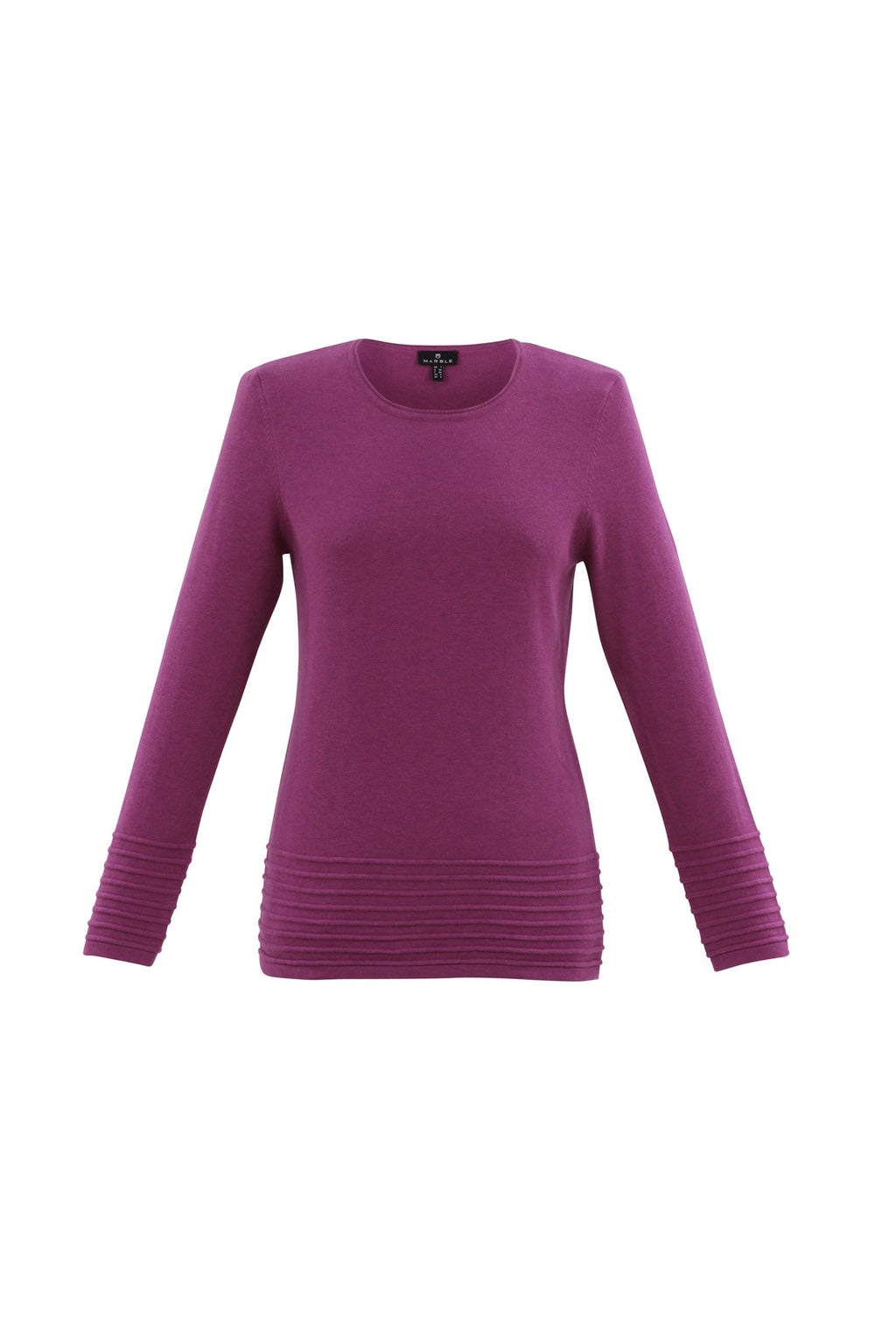 KADOU BOUTIQUE Crew Neck Sweater — detail close-up