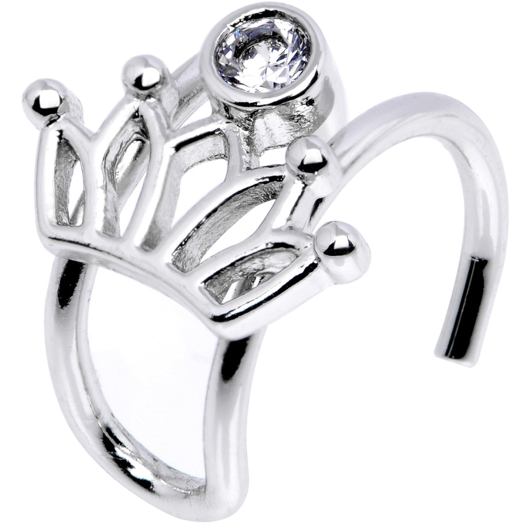 BodyCandy Clear Gem Crown of the Queen Ear Cuff — main product shot