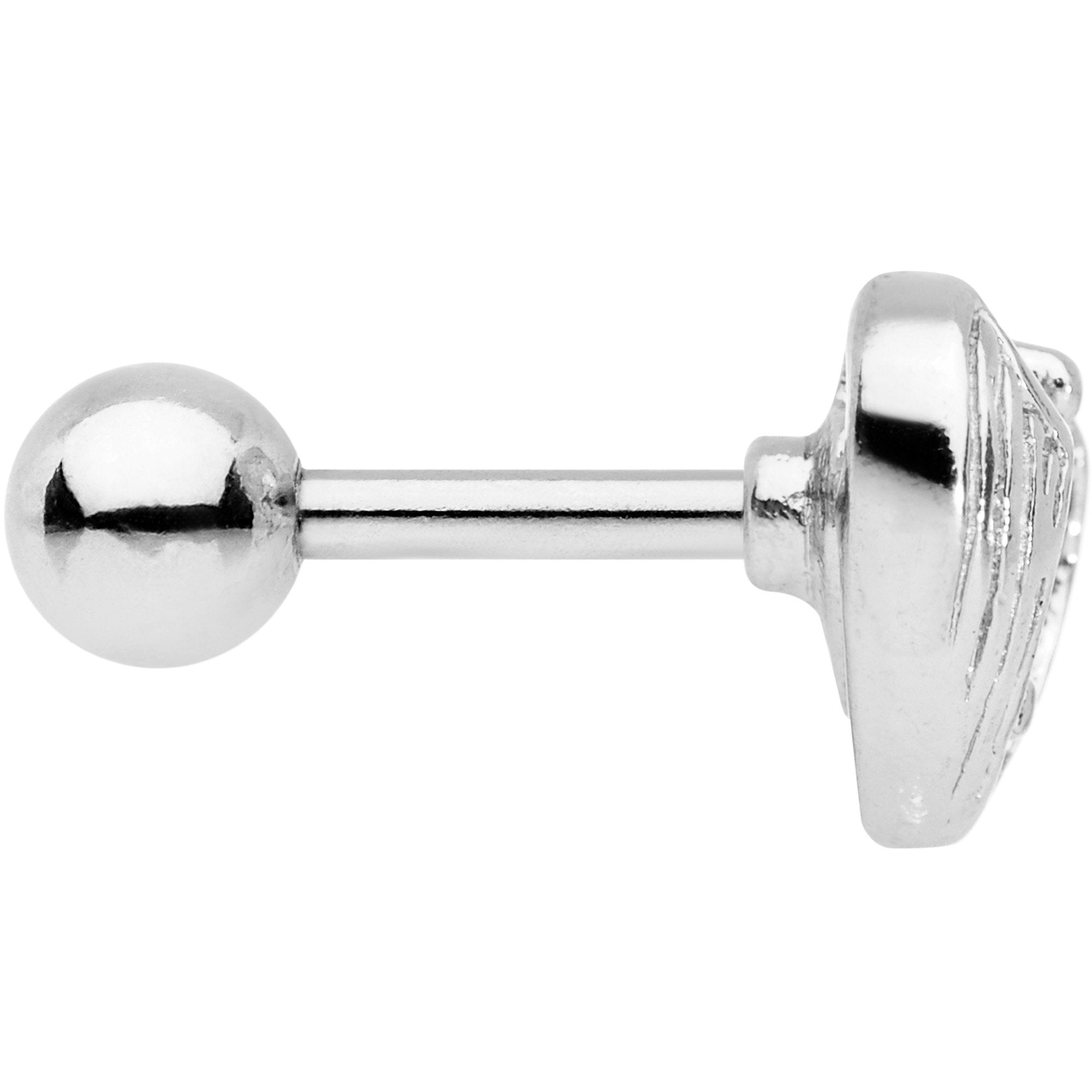 BodyCandy Pink CZ Gem Hugged Heart Cartilage Tragus Earring — lifestyle context