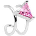 BodyCandy Pink CZ Gem Triangle Bling Non Pierced Ear Cuff — main product shot
