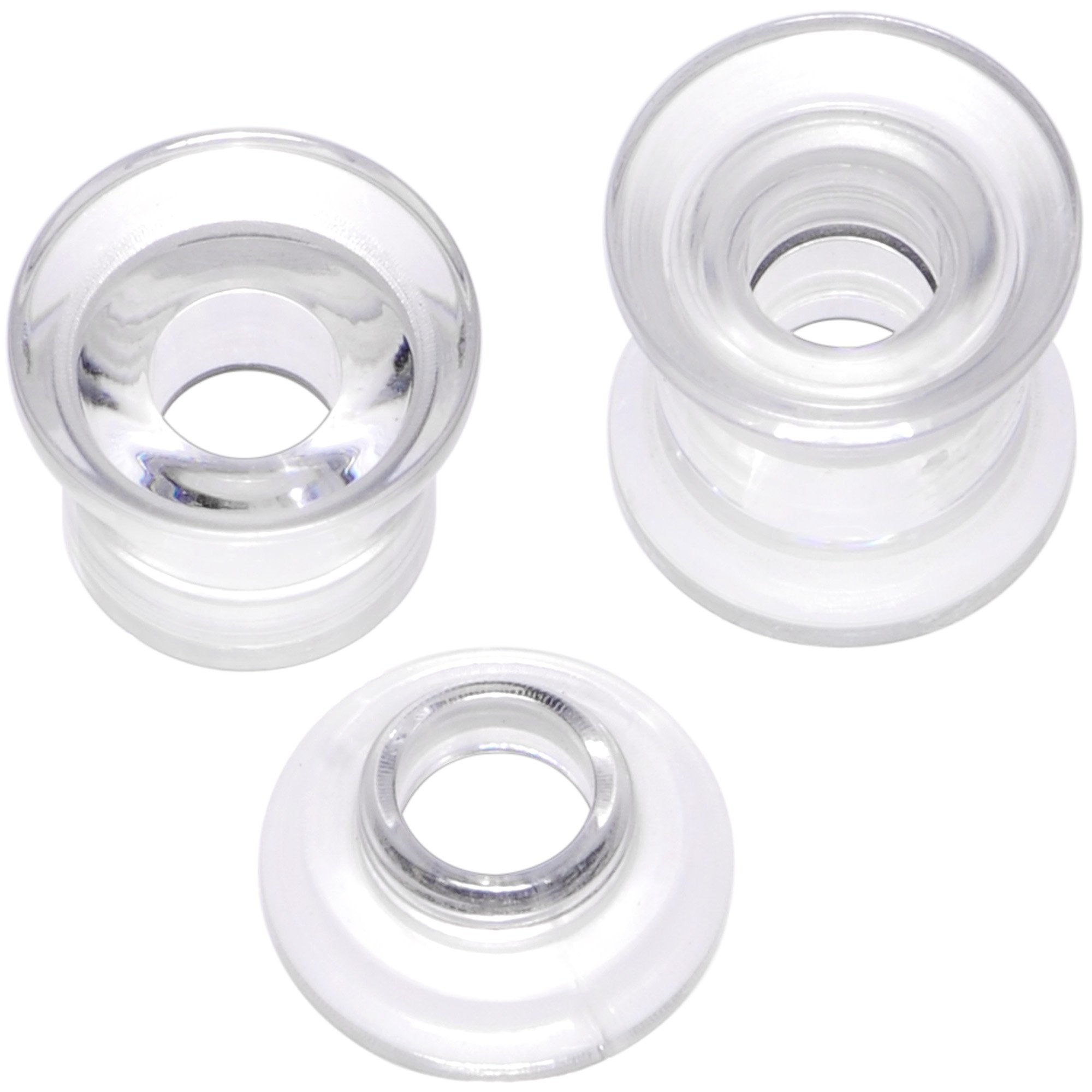 BodyCandy Clear 2 in 1 Interchangeable Screw Fit Plug and Taper Set — lifestyle context