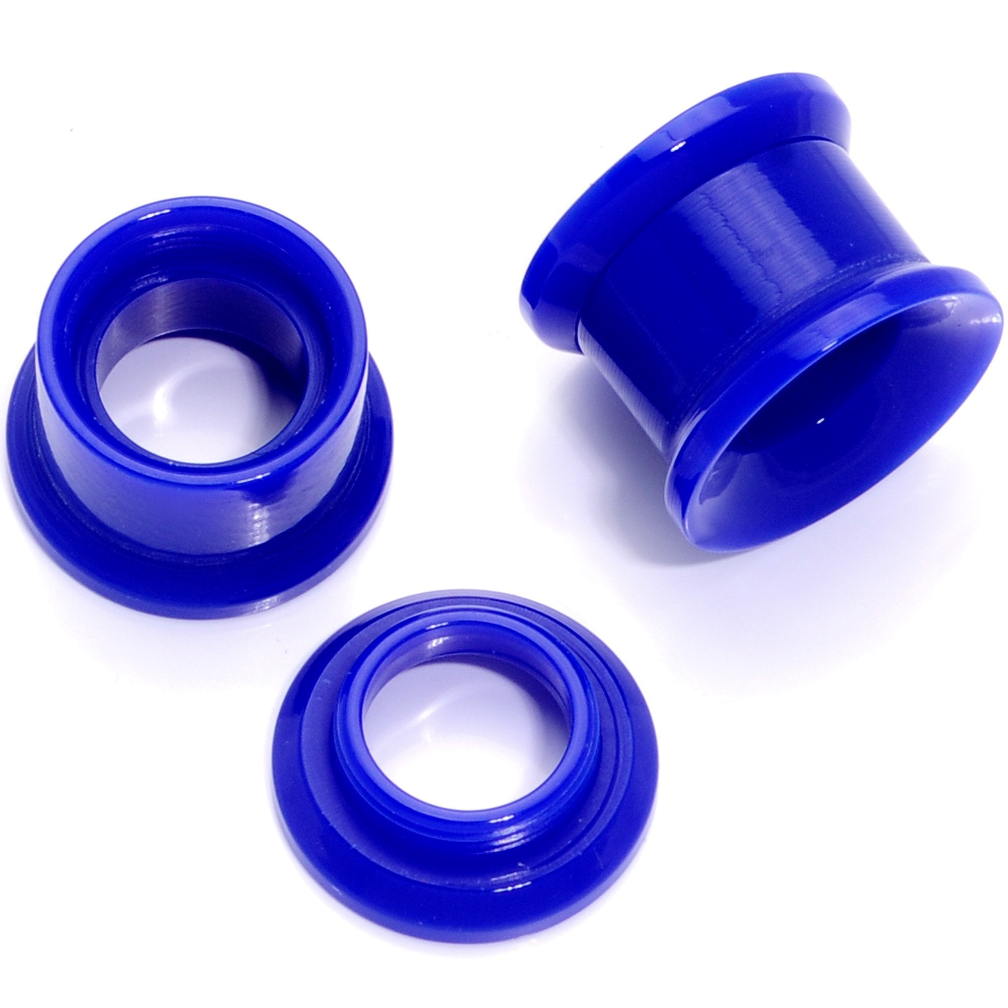BodyCandy Blue 2 in 1 Interchangeable Screw Fit Plug and Taper Set — side view