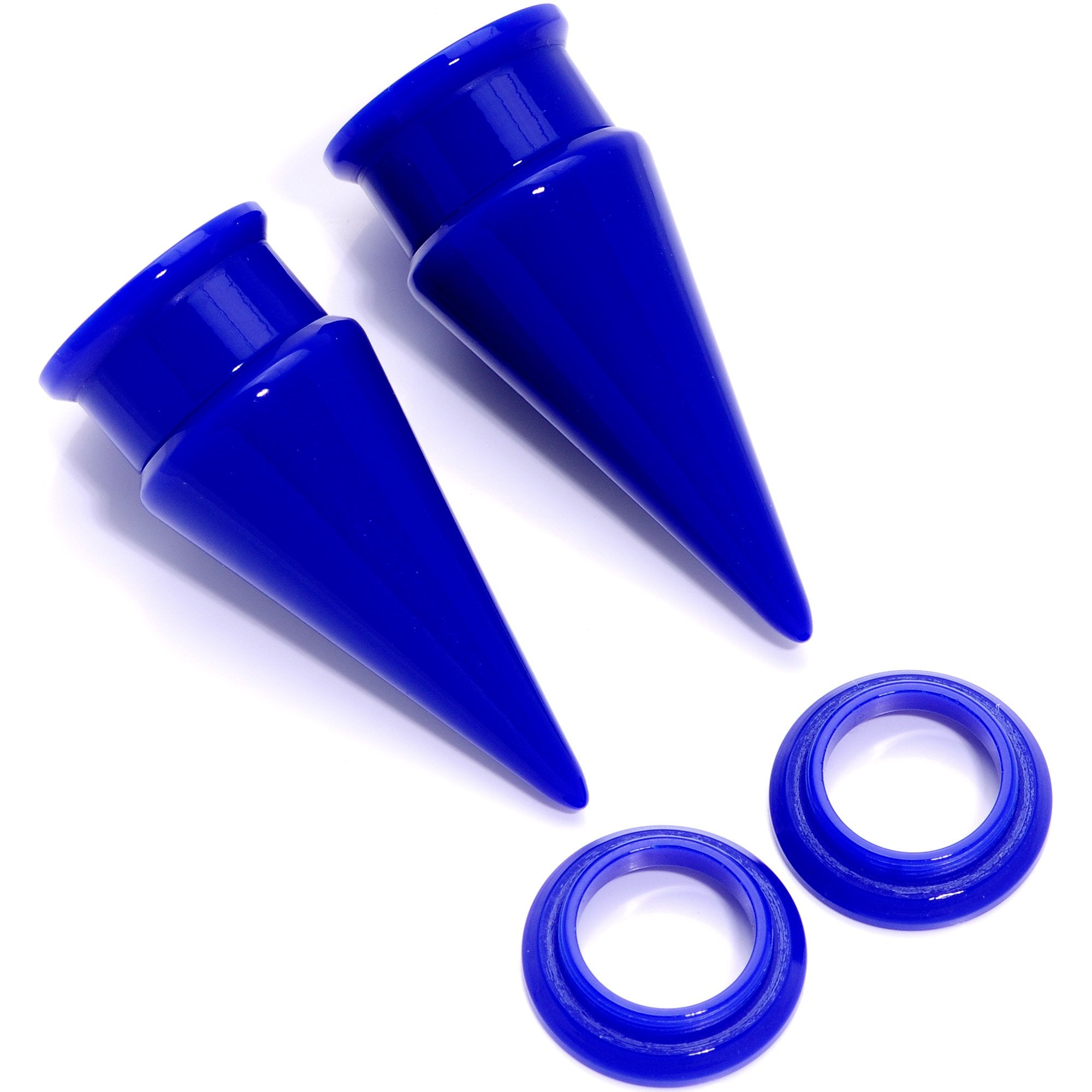 BodyCandy Blue 2 in 1 Interchangeable Screw Fit Plug and Taper Set — alternative angle
