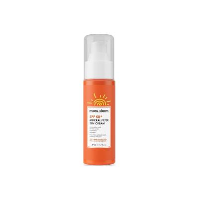 Maruderm Mineral Sunscreen Cream SPF 50+ - Natural Sun Protection for Sensitive Skin, Vegan & Non-Irritating