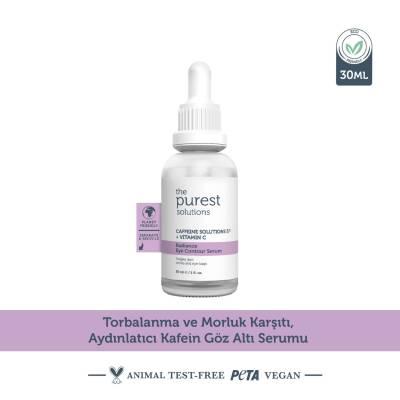 The Purest Solutions Radiance Eye Contour Serum 30ml - Anti-Aging Eye Care with Caffeine & Vitamin C