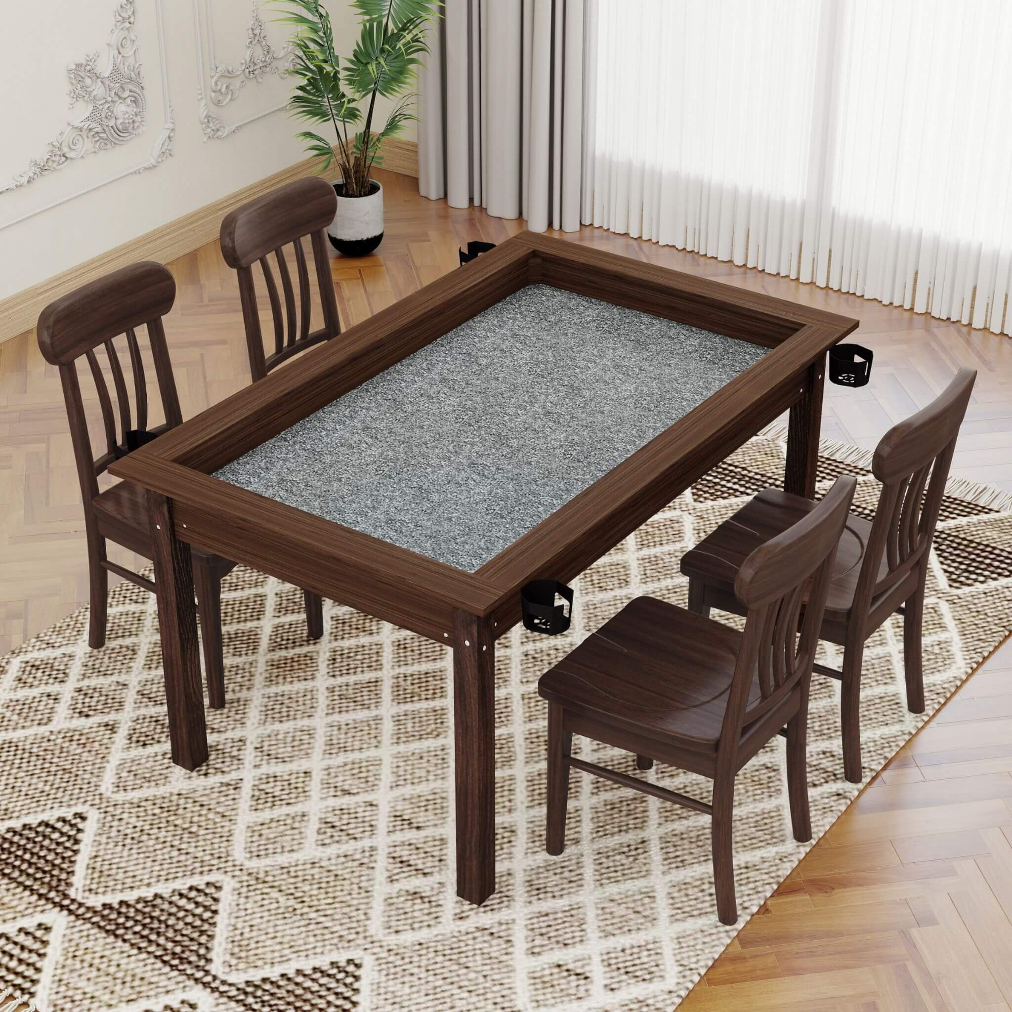 [63X40-Inch] Premium 2-In-1 Multifunctional Board Game Table For 4–6 Players (SAK84513) – SAKSBY WHOLESALE, view 12