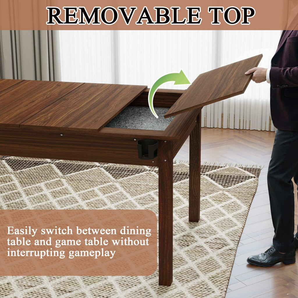 [63X40-Inch] Premium 2-In-1 Multifunctional Board Game Table For 4–6 Players (SAK84513) – SAKSBY WHOLESALE, view 10