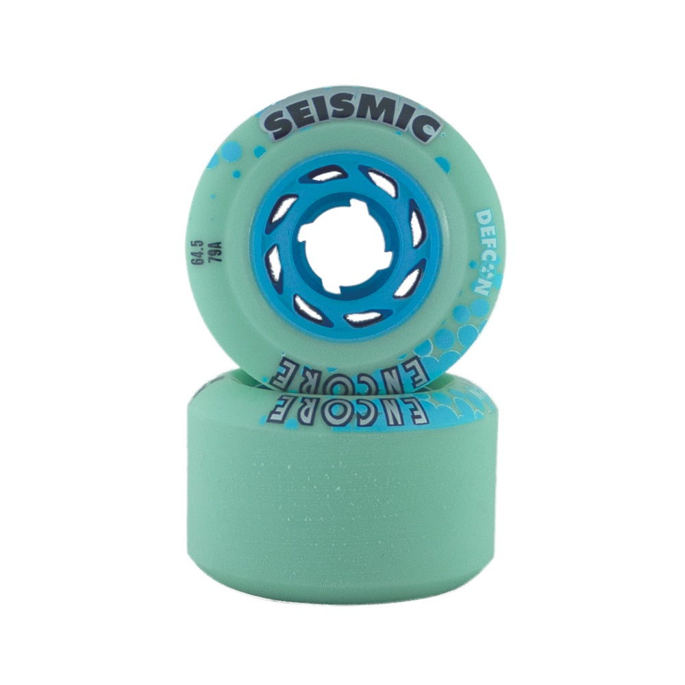 Seismic Encore Defcon Wheels 64.5mm 79a - Mint (Set of 4) by Skates USA