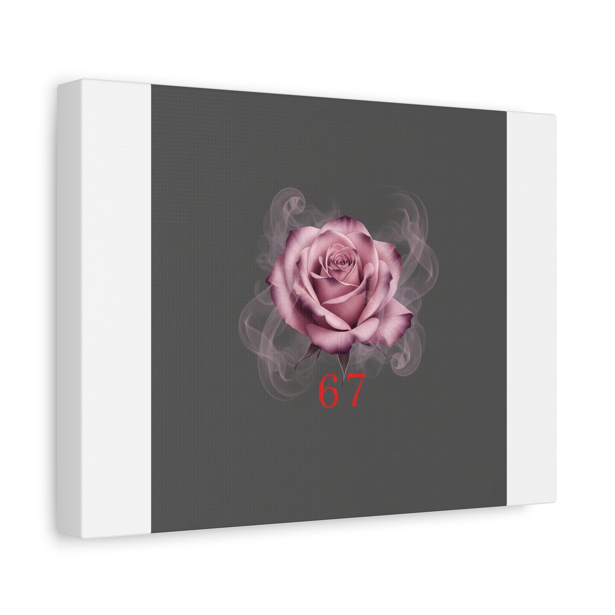 6 7 Valentine's Canvas | Viral Gothic Rose Wall Art | 6 7 Meaning Dark Romance
